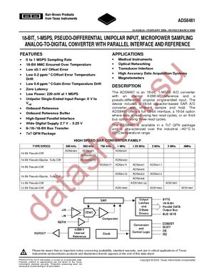 ADS8481IBRGZRG4 datasheet  